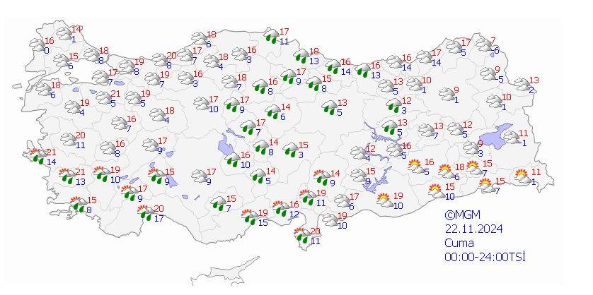 Konya’da yoğun kar yağacak 12 konum ve tarih açıklandı 20